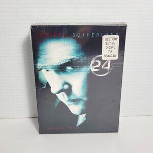 24 Complete Season 3 DVD Seven Disc Set Kiefer Sutherland New Factory Sealed